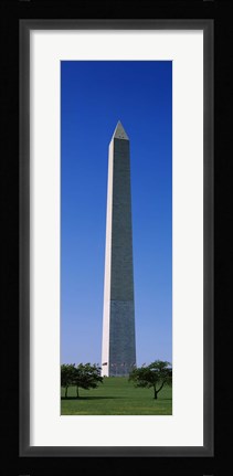 Framed Low angle view of the Washington Monument, Washington DC, USA Print