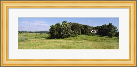 Framed House in a field, Otter Tail County, Minnesota, USA Print
