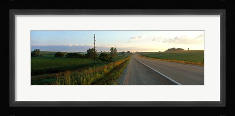 Framed Highway Eastern IA Print