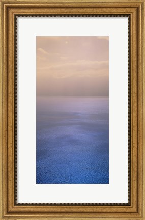 Framed Reflection of clouds on water, Lake Geneva, Switzerland Print
