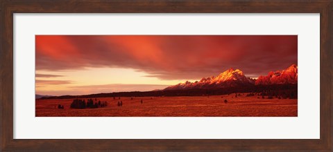 Framed Sunrise Grand Teton National Park WY Print