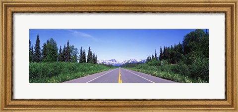 Framed George Parks Highway AK Print