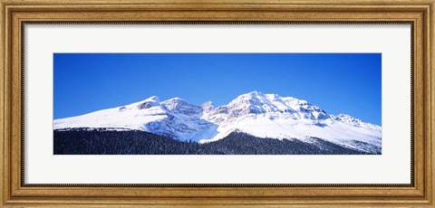 Framed Snow Covered Mountain, Banff National Park Alberta Canada Print