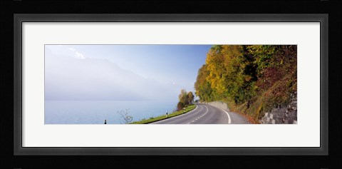 Framed Road, Lake, Brienz, Switzerland Print