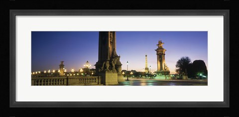 Framed France, Paris, Pont Alexandre III Print