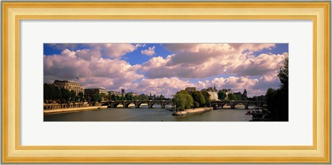 Framed France, Paris, Seine River Print