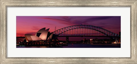 Framed Australia, Sydney, sunset Print