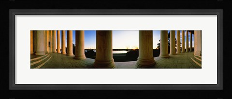 Framed Jefferson Memorial Columns, Washington DC Print