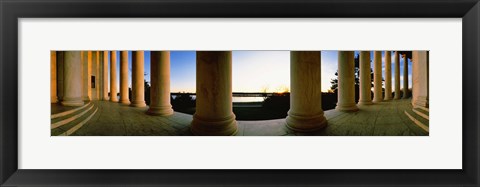 Framed Jefferson Memorial Columns, Washington DC Print