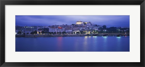 Framed Buildings at the waterfront, Mondego River, Coimbra, Beira Litoral, Beira, Portugal Print