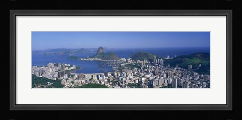 Framed Skyline, Cityscape, Coastal City, Rio De Janeiro, Brazil Print