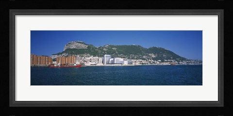 Framed Buildings at the waterfront, Rock of Gibraltar, Gibraltar Print