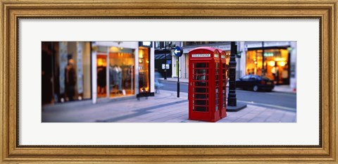 Framed Phone Booth, London, England, United Kingdom Print