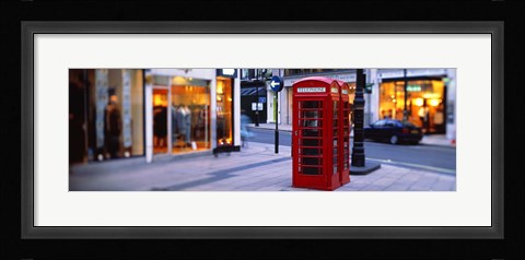 Framed Phone Booth, London, England, United Kingdom Print