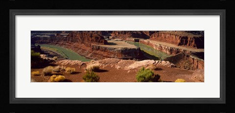 Framed High angle view of a river flowing through a canyon, Dead Horse Point State Park, Utah, USA Print