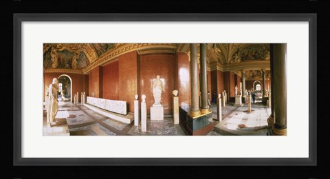 Framed Interior Louvre Museum Greco Roman Room Paris France Print