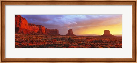 Framed Sunrise, Monument Valley, Arizona, USA Print