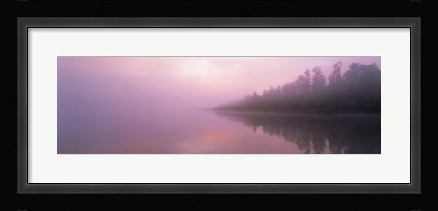 Framed Lake Paringa South Island New Zealand Print