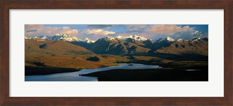 Framed Lake Alexandrina New Zealand Print