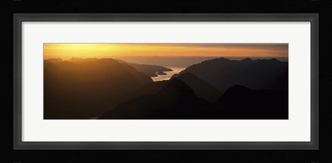 Framed Fiordland National Park New Zealand Print