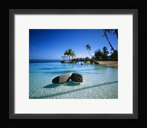 Framed Resort Tahiti French Polynesia Print
