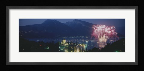 Framed Thuner See, Spiez, Switzerland Print