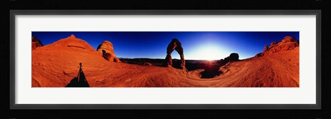 Framed Sunrise over Delicate Arch, Arches National Park, Utah Print