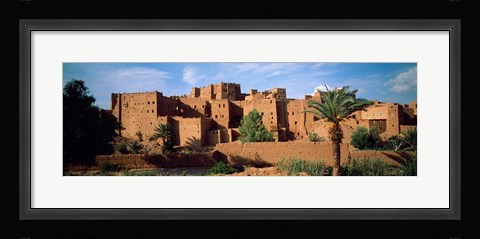 Framed Buildings in a village, Ait Benhaddou, Ouarzazate, Marrakesh, Morocco Print