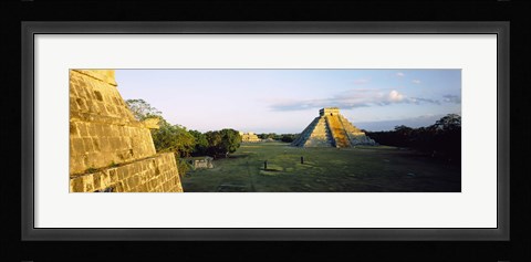 Framed Pyramids at an archaeological site, Chichen Itza, Yucatan, Mexico Print