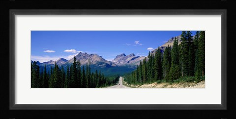 Framed Road In Canadian Rockies, Alberta, Canada Print