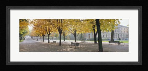 Framed Park Geneve, Switzerland Print
