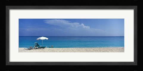 Framed Beach Scene, Nassau, Bahamas Print