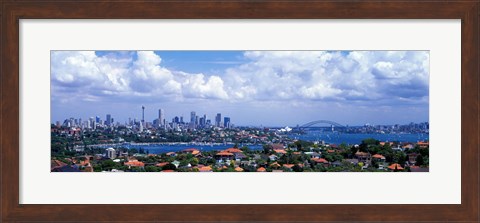 Framed Cityscape, Harbor, Sydney, Australia Print