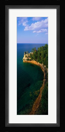Framed Pictured Rocks National Lake Shore Lake Superior Upper Peninsula MI USA Print