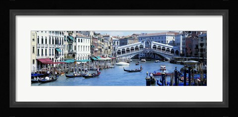 Framed Rialto Bridge &amp; Grand Canal Venice Italy Print