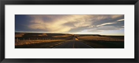 Framed Road, Montana, USA Print