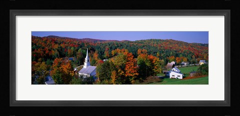 Framed Autumn, Waits River, Vermont, USA Print