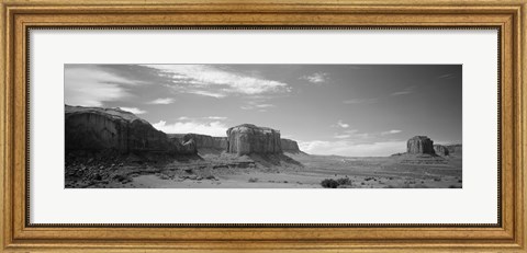 Framed Rock formations on the landscape, Monument Valley, Arizona, USA Print
