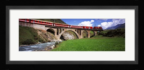 Framed Railroad Bridge, Andermatt, Switzerland Print