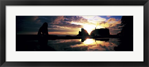 Framed Sea Stacks Rialto Beach Olympic National Park WA USA Print