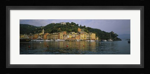 Framed Town at the waterfront, Portofino, Italy Print