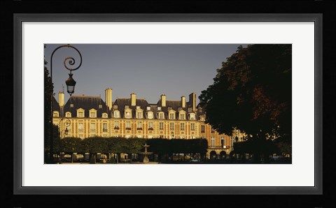 Framed Facade of a building, Place des Vosges, Paris, France Print