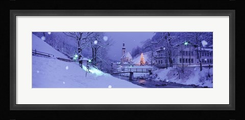 Framed Winter Ramsau Germany Print
