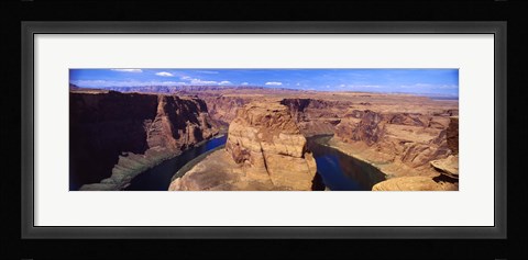 Framed Muleshoe Bend at a river, Colorado River, Arizona, USA Print