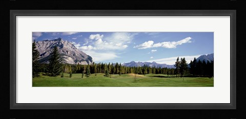 Framed Golf Course Banff Alberta Canada Print