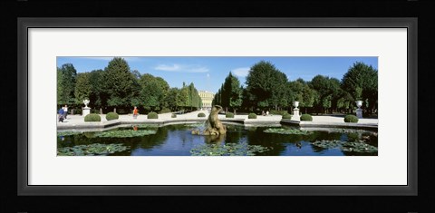Framed Schonbrunn Palace grounds, Vienna, Austria Print