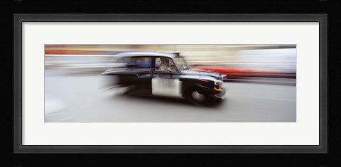 Framed England, London, Moving Cab Print