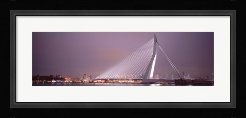 Framed Erasmus Bridge, Rotterdam, Holland, Netherlands Print