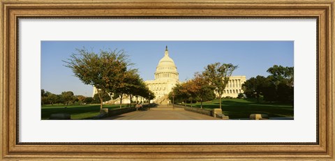 Framed Capitol Building, Washington DC, District Of Columbia, USA Print