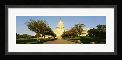 Framed Capitol Building, Washington DC, District Of Columbia, USA Print